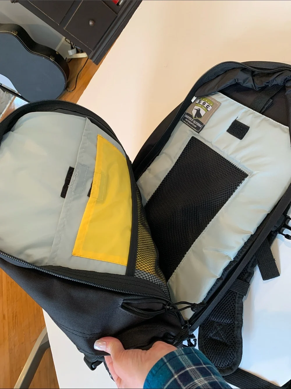 S.O.C. Black Tactical Everyday Backpack Bugout Bag with Padded Laptop Sleeve